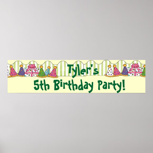 Birthday Party Banner Poster (Front)