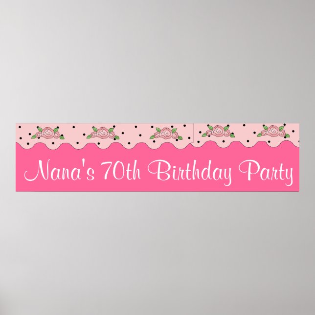 Birthday Party Banner Poster (Front)