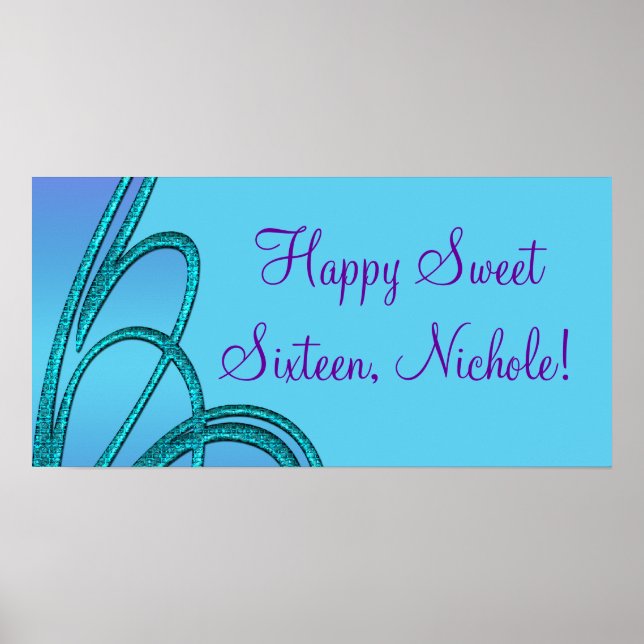 Birthday Party Banners Posters (Front)