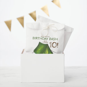Birthday Party Bash Camp Tent Sleepover Camping Favour Bags