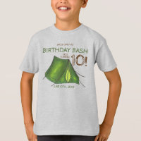 Birthday Party Bash Camp Tent Sleepover Camping