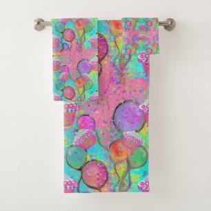 BIRTHDAY PARTY     BATH TOWEL SET