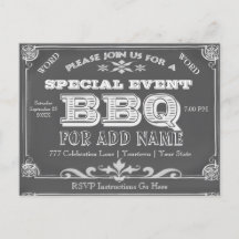 Birthday Party | BBQ | Vintage Chalkboard