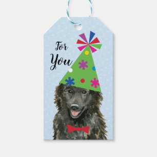 Birthday Party Belgian Sheepdog Gift Tags