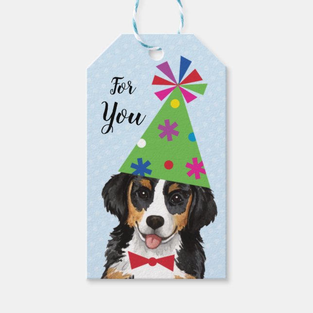 Birthday Party Berner Gift Tags (Front)