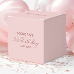 Birthday Party Blush Pink Thank You Name Favour Box<br><div class="desc">Express your gratitude with elegance using our Birthday Party Blush Pink Thank You Name Favour Boxes! These charming boxes feature a soft blush pink colour and a personalised thank you message, making them perfect for adding a special touch to your celebration. Ideal for packaging small gifts or treats, they are...</div>