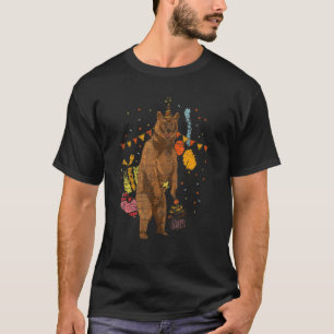 Birthday Party Brown Bear Forest Animal Bear T-Shirt