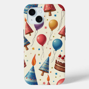 birthday party iPhone 15 case