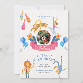 birthday party celebration invitation
