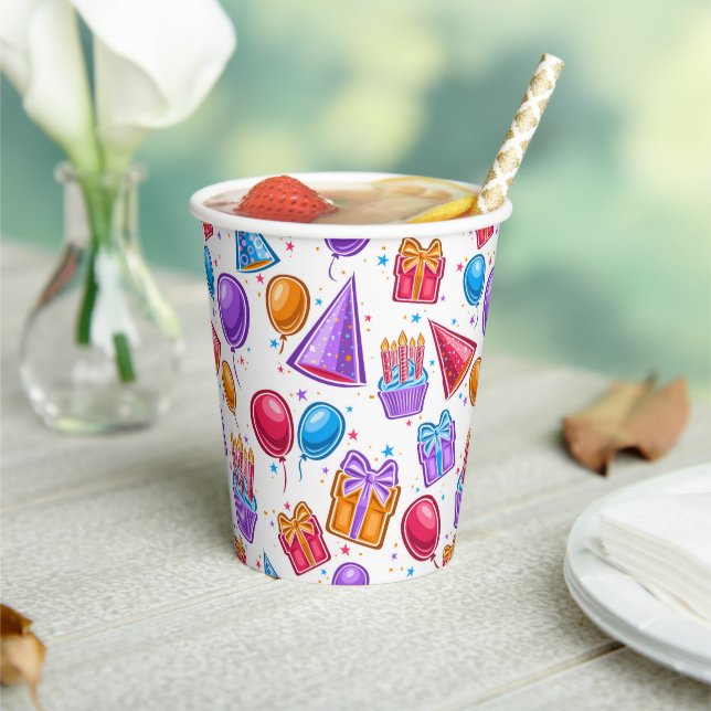 Birthday Party Celebration Paper Cups (Insitu)