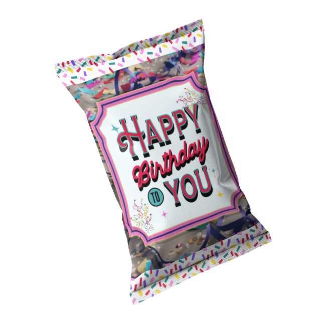 Birthday Party Chip Bag Wrappers Favours Notepad (Creator Uploaded)