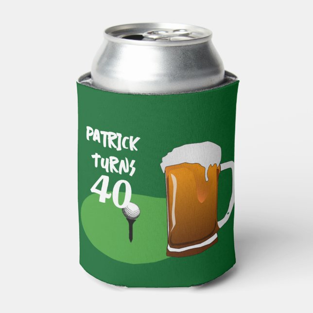 Birthday Party Coolies I Golf Party Favour Can Coo Can Cooler (Can Front)