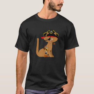 Birthday Party Cute Cat Pirate Matching Pirates T-Shirt
