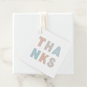 Birthday Party Cute Thank You. Fun & Colorful Gift Favour Tags