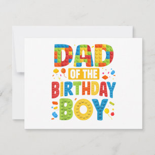 Birthday Party Dad Invitation