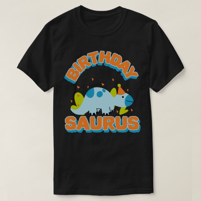 Birthday Party Dino T-Shirt (Design Front)