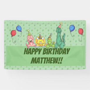 Birthday Party Dinos Banner