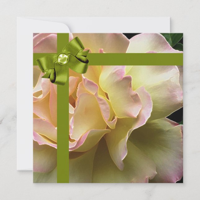 Birthday Party Elegant Rose Invitation (Front)