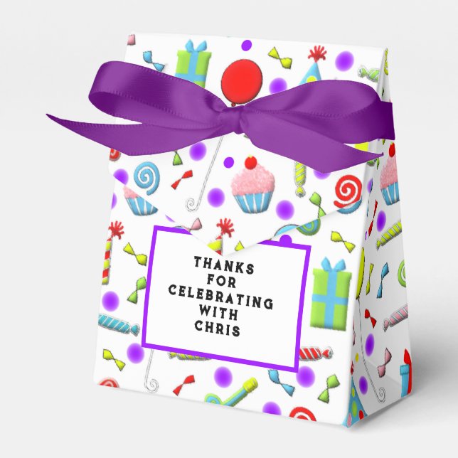 Birthday Party Favour Box (Front Side)