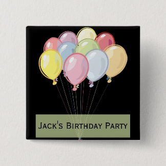 Birthday Party Favour Button