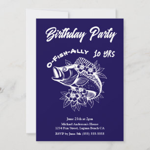 Birthday Party-Fish Invitation