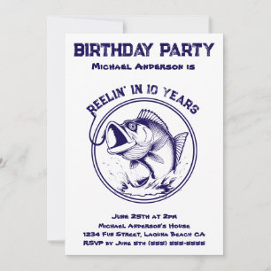 Birthday Party-Fish  Invitation