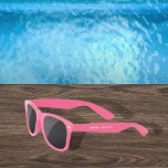 Birthday party girl pink sunglasses<br><div class="desc">Personalise and add a name.</div>