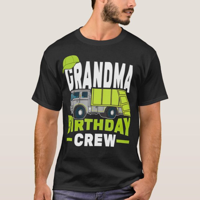 Birthday Party Grandma Birthday Crew Garbage femal T-Shirt (Front)