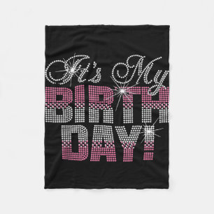 Birthday party happy birthday squad happy bday fleece blanket