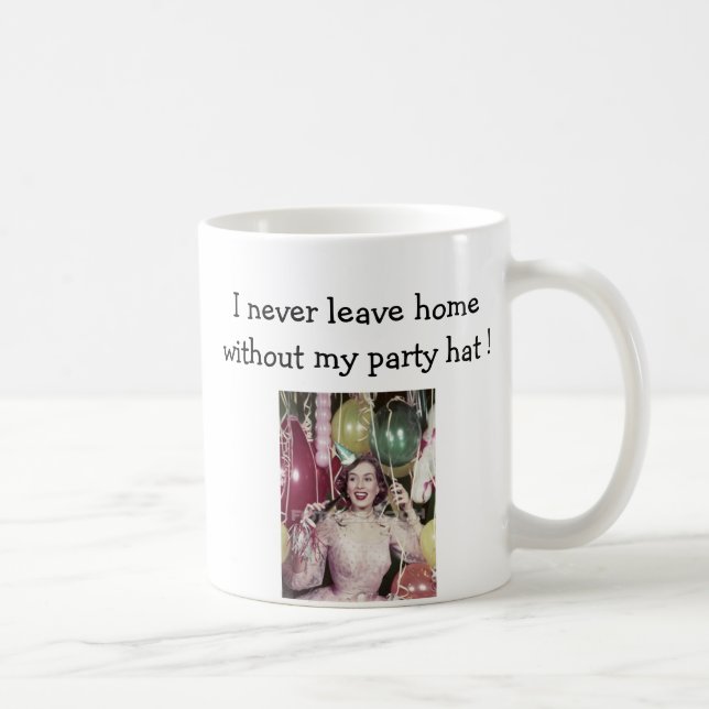 Birthday Party Hat Coffee Mug (Right)