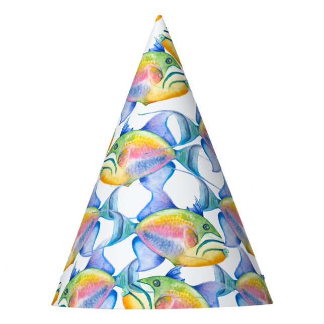 Birthday Party Hats Tropical Fish (Front)