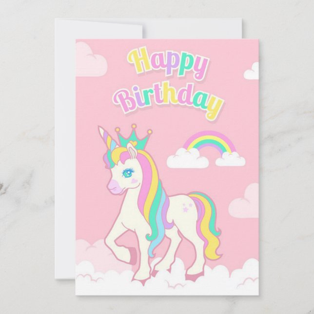 Birthday Party Holiday Card (Front)