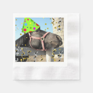 Birthday Party Horse Napkin