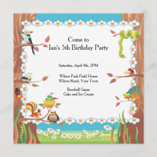Birthday Party in the Park Invitation