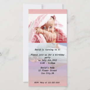 birthday party invitation