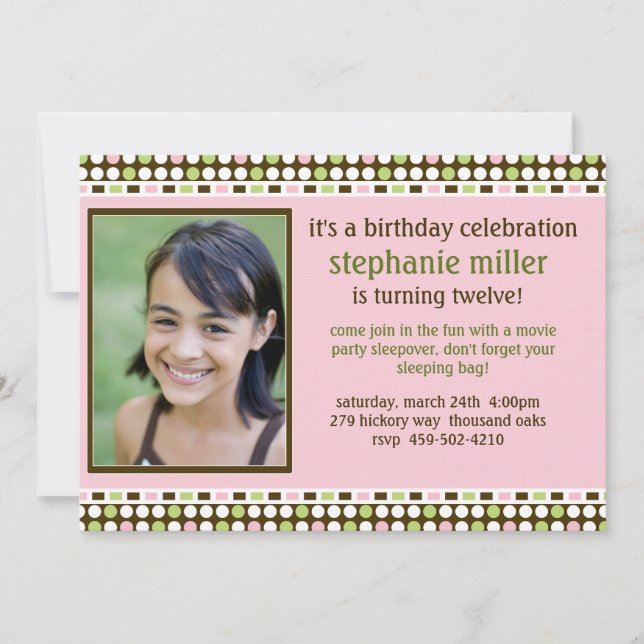 Birthday Party Invitation (Front)