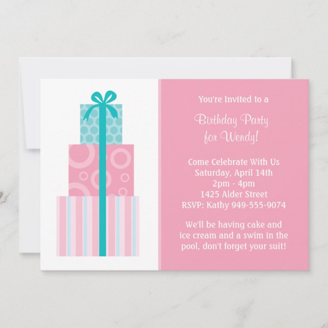 Birthday Party Invitation (Front)