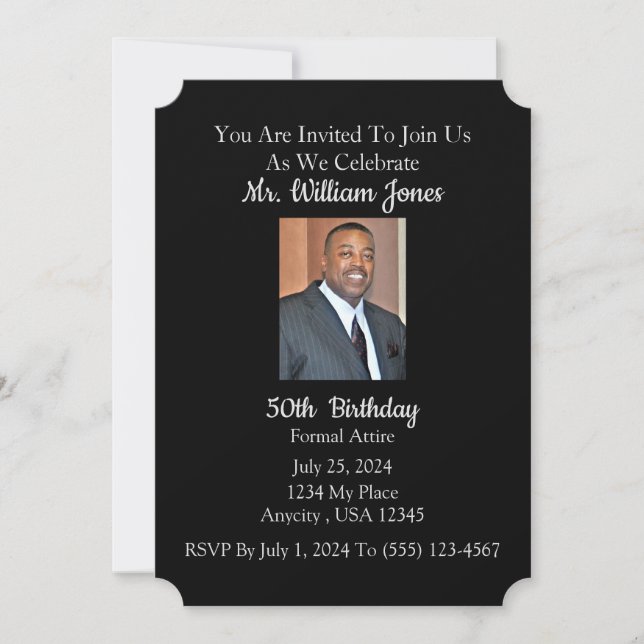 Birthday Party Invitation (Front)