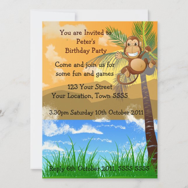 Birthday Party Invitation (Front)