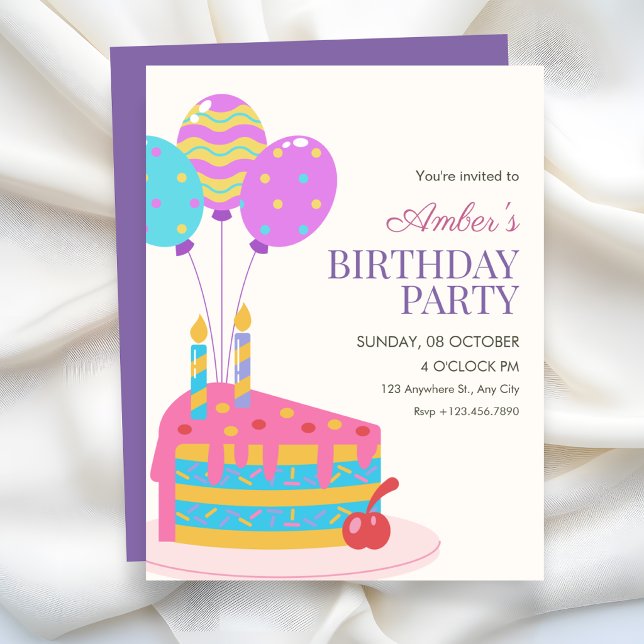 Birthday party invitation (Creator Uploaded)