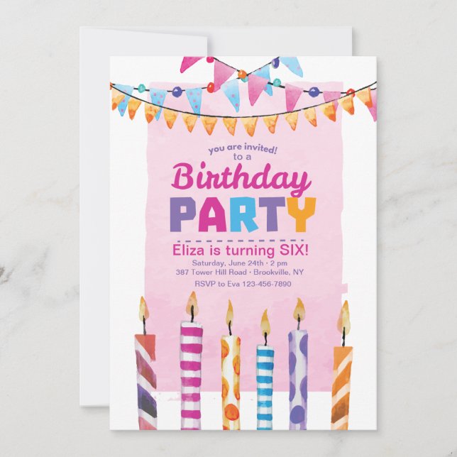 Birthday Party Invitation (Front)