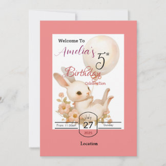 Birthday party invitation