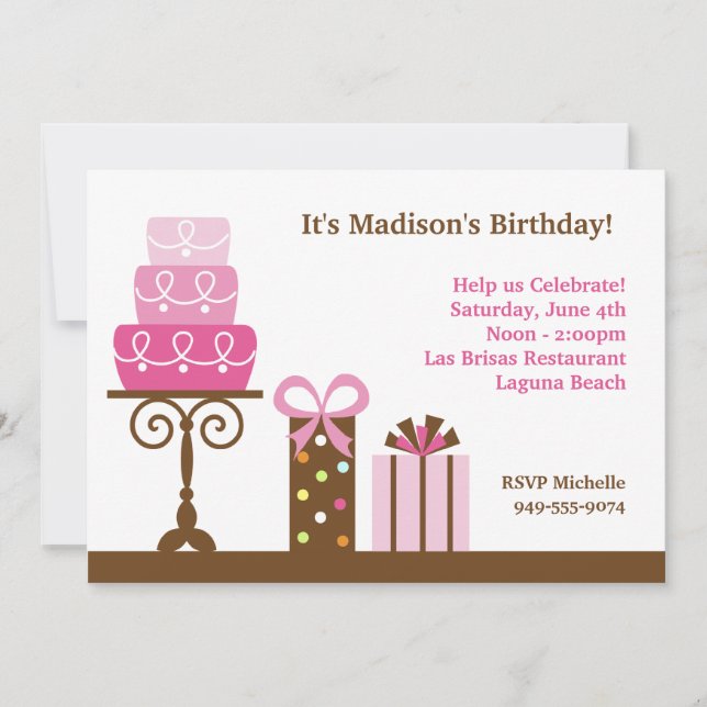 Birthday Party Invitation (Front)