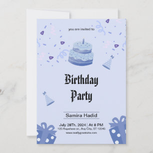 Birthday Party Invitation