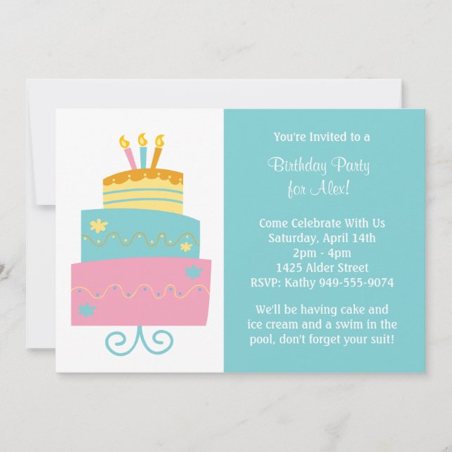 Birthday Party Invitation (Front)