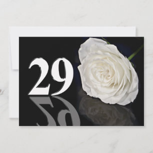 Birthday party invitation 29 years old