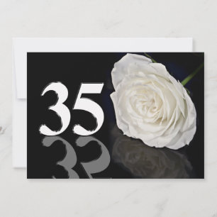 Birthday party invitation 35 years old