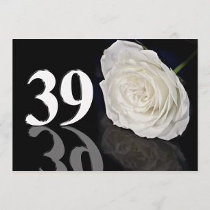 Birthday party invitation 39 years old