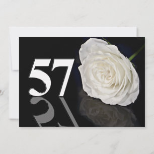 Birthday party invitation 57 years old
