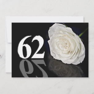 Birthday party invitation 62 years old